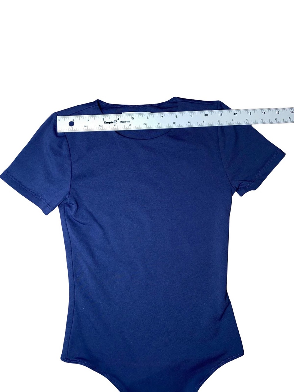 Aritzia Babaton Contour Crew Short-Sleeve Bodysuit Cobalt Blue - Size XS - Picture 4 of 12